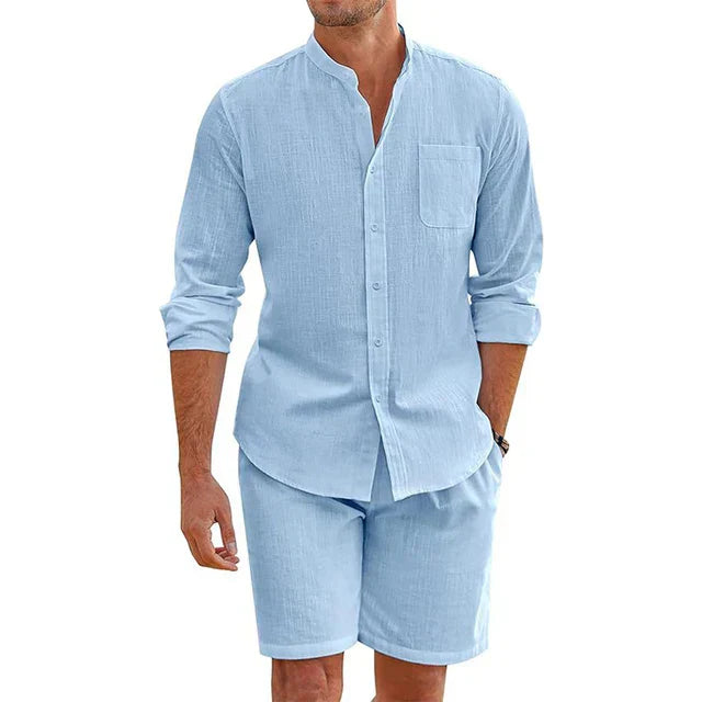 Freizeithemd und Shorts Set für Herren