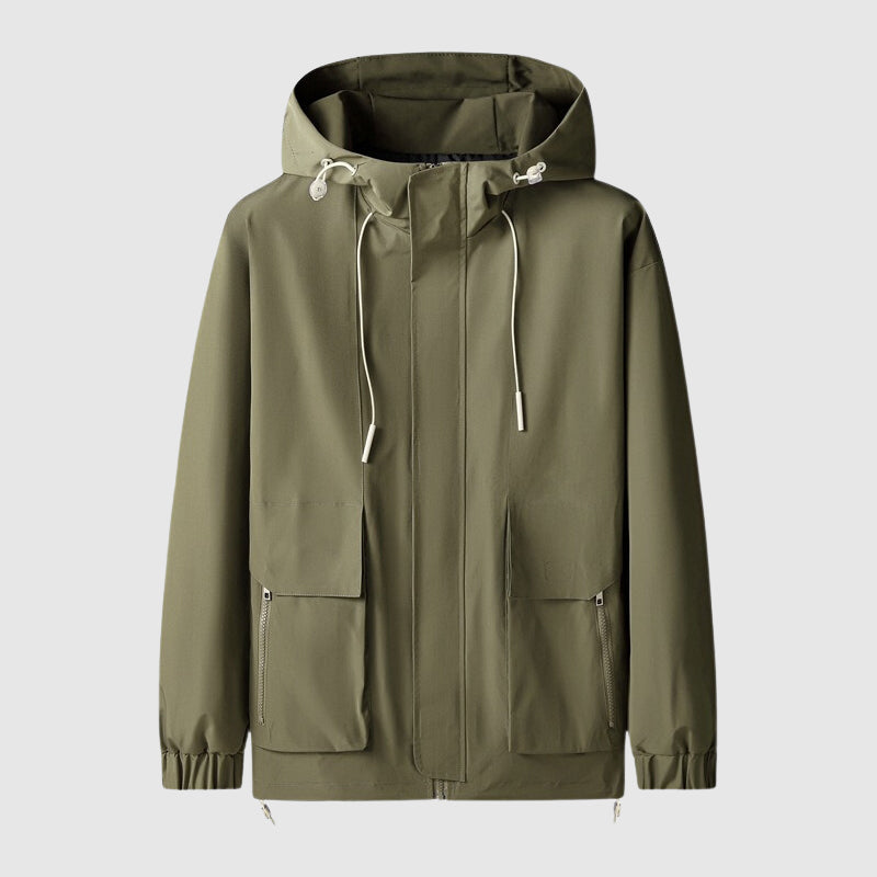 Kane - Winddichte Jacke mit Kapuze und Reißverschlusstaschen