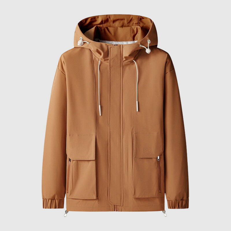 Kane - Winddichte Jacke mit Kapuze und Reißverschlusstaschen