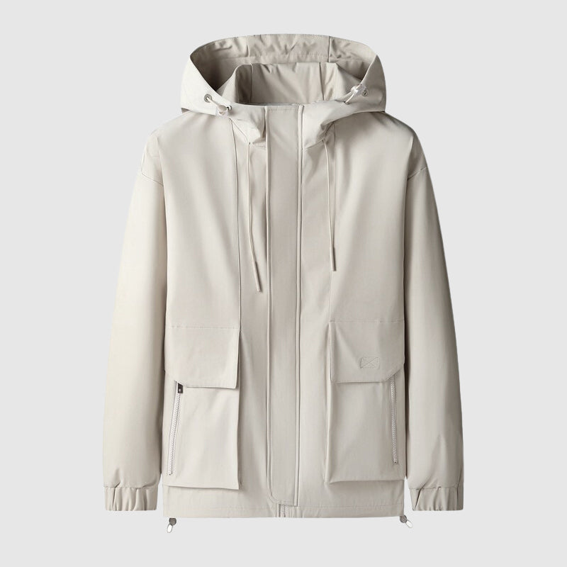 Kane - Winddichte Jacke mit Kapuze und Reißverschlusstaschen