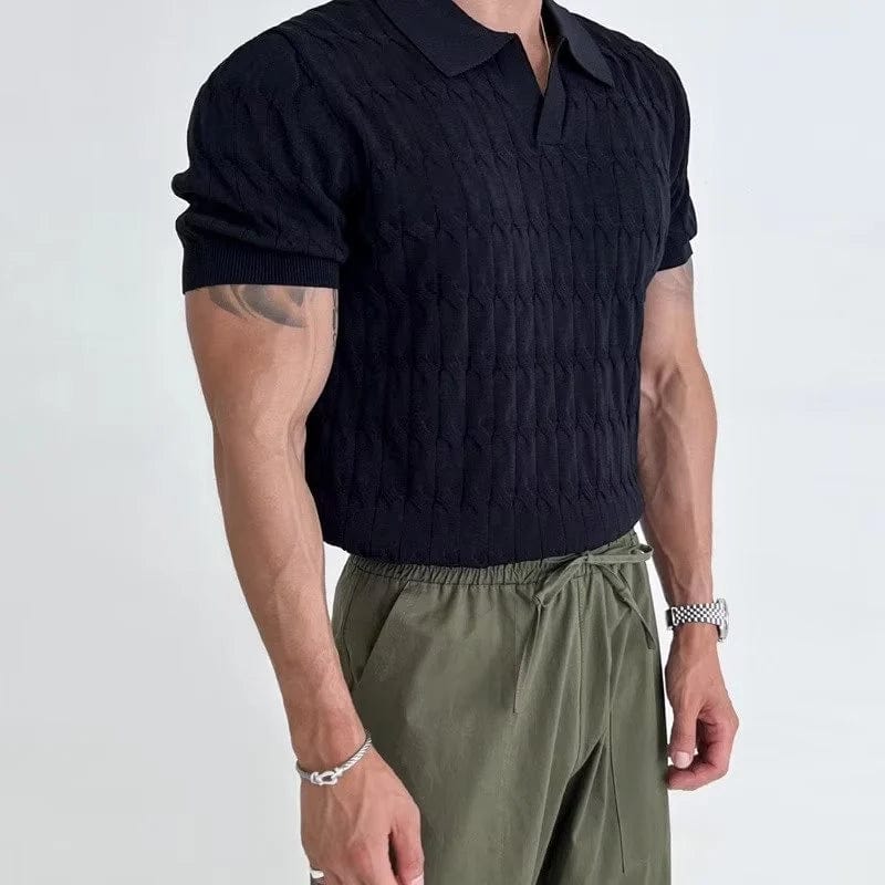 Davinci - Gestricktes Polohemd