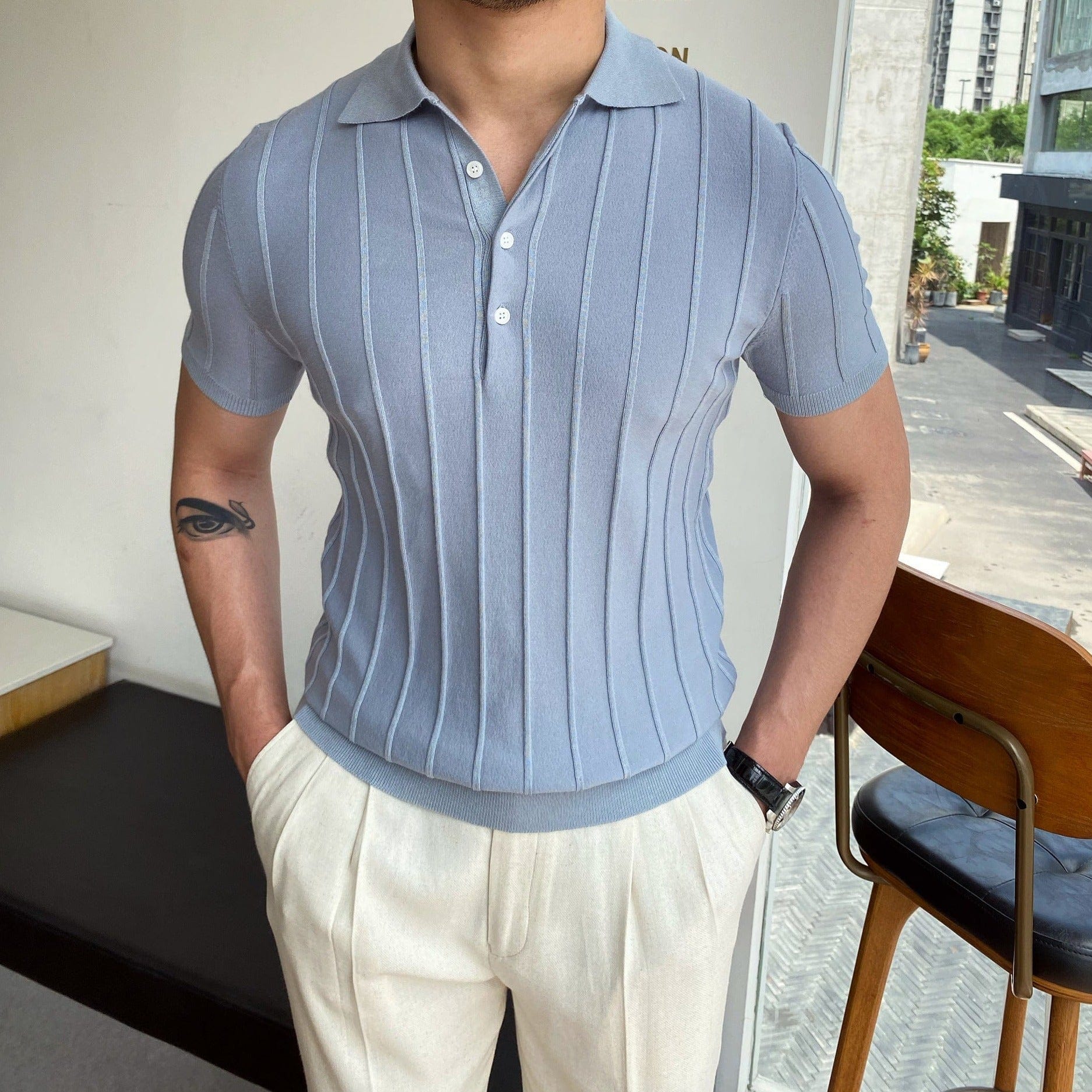 Davinci - Striped Polo