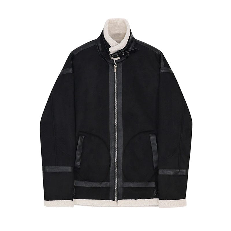 Davinci - Herren Winterjacke Kunstlammfell