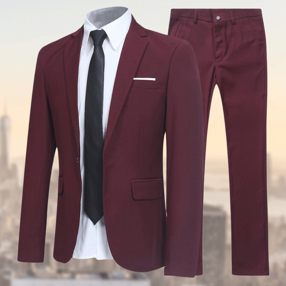 Herrenanzug optimal geschnitten 100% Wolle - Eleganter Anzug für Hochzeit und Business