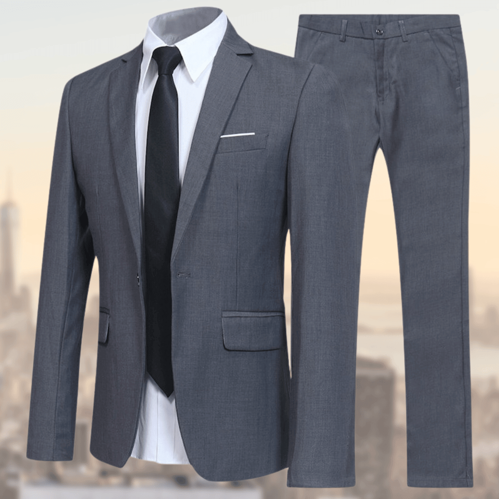 Herrenanzug optimal geschnitten 100% Wolle - Eleganter Anzug für Hochzeit und Business
