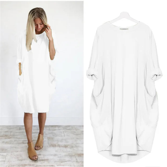 Bonafita Simmy - Raffiniertes bauchbedeckendes Kleid