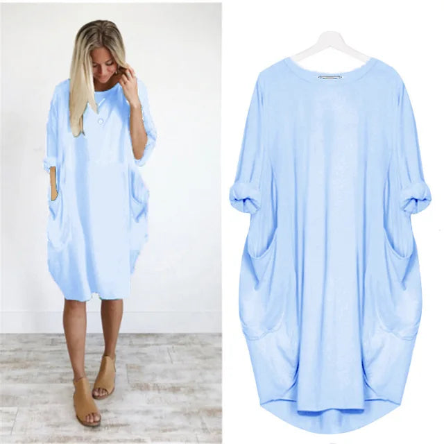 Bonafita Simmy - Raffiniertes bauchbedeckendes Kleid