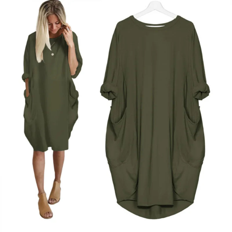 Bonafita Simmy - Raffiniertes bauchbedeckendes Kleid