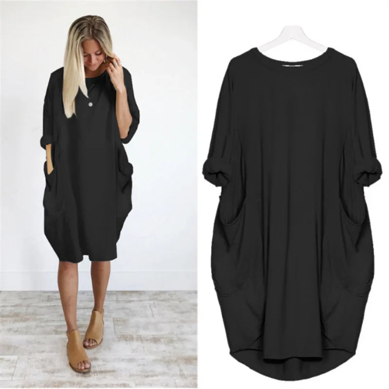 Bonafita Simmy - Raffiniertes bauchbedeckendes Kleid