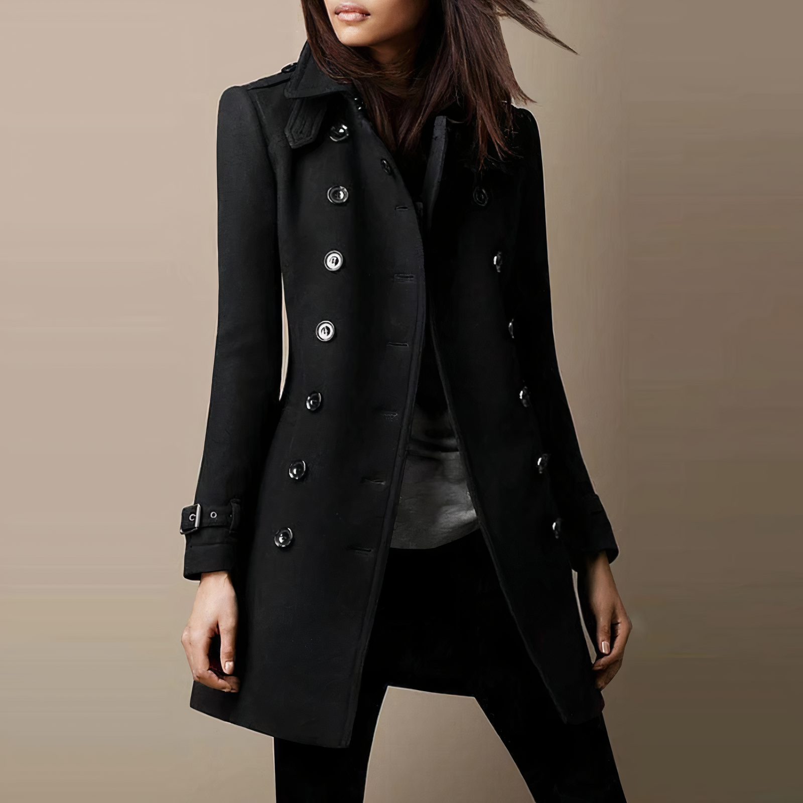 Damen Warmer Trenchcoat | Lange
