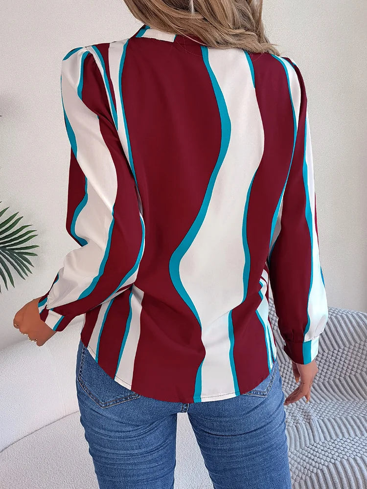 Edna | Elegante gestreifte Bluse für Damen