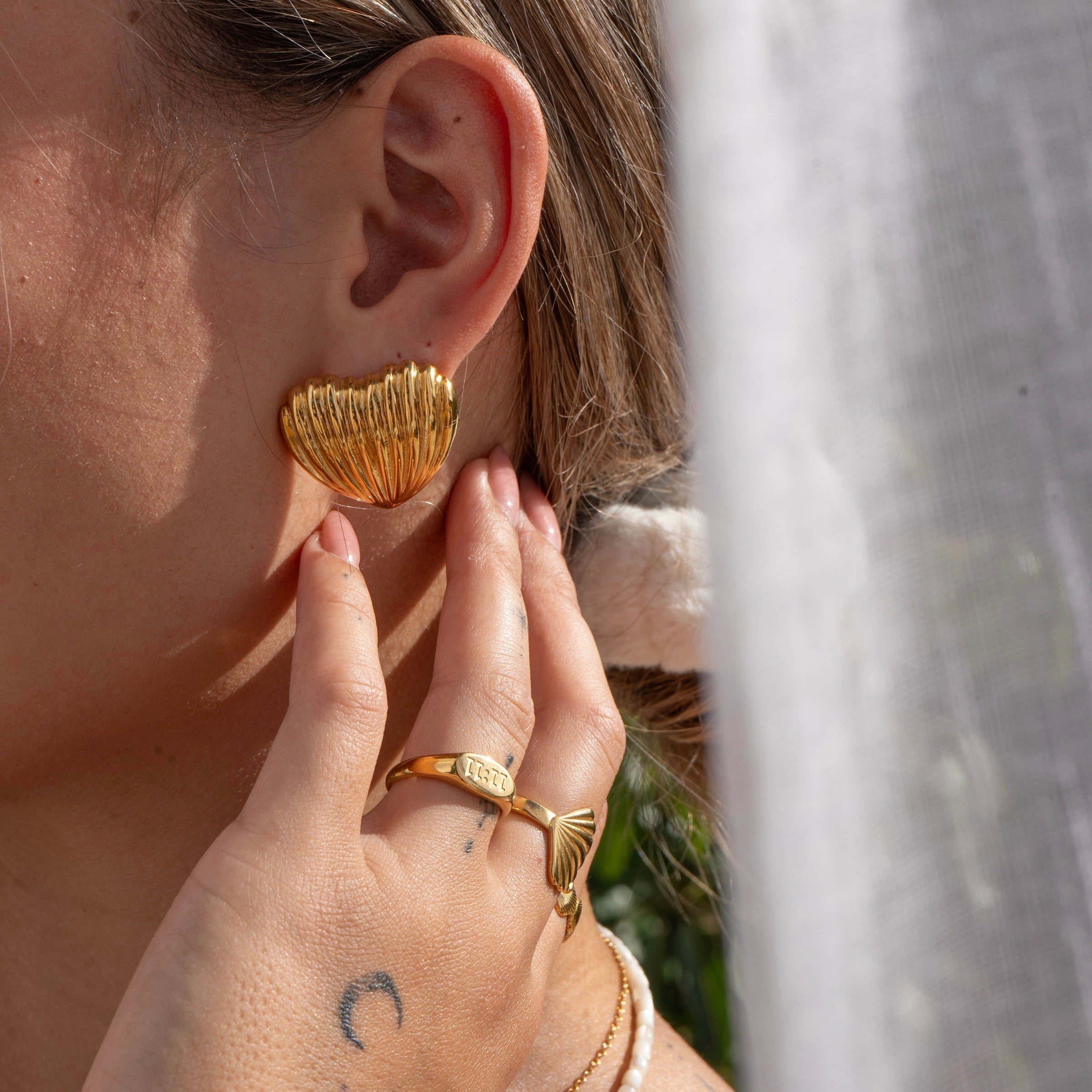 Goldener Lucky Lebensring 11:11 – Hypoallergen & Zeitlos