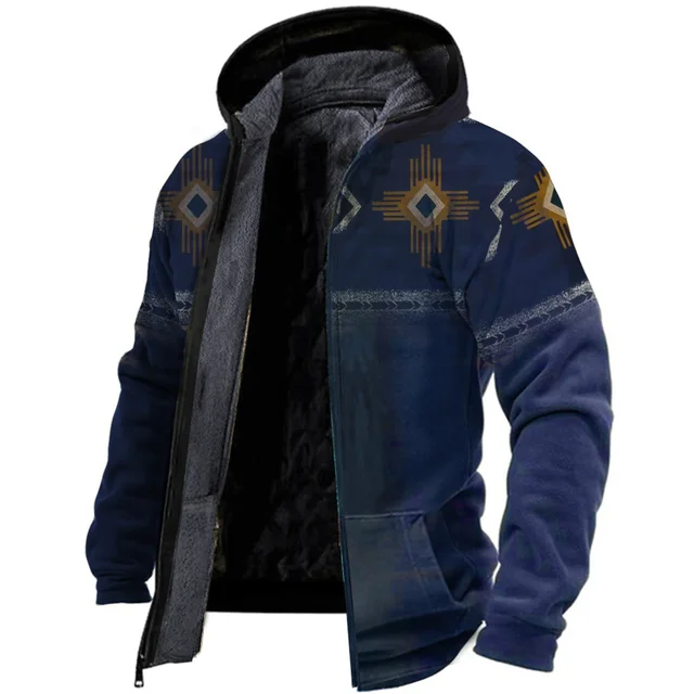 Susanna - warme vintage-fleece-herrenjacke