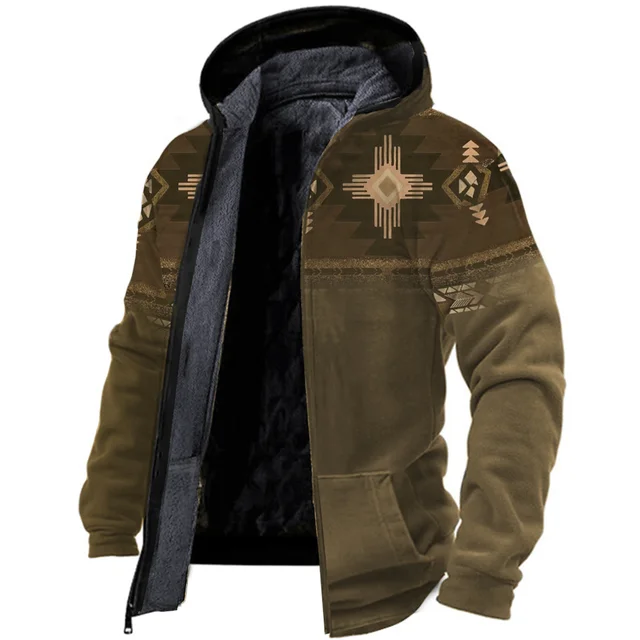 Susanna - warme vintage-fleece-herrenjacke
