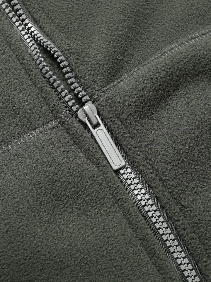 Nik - fleecejacke mit reibverschluss