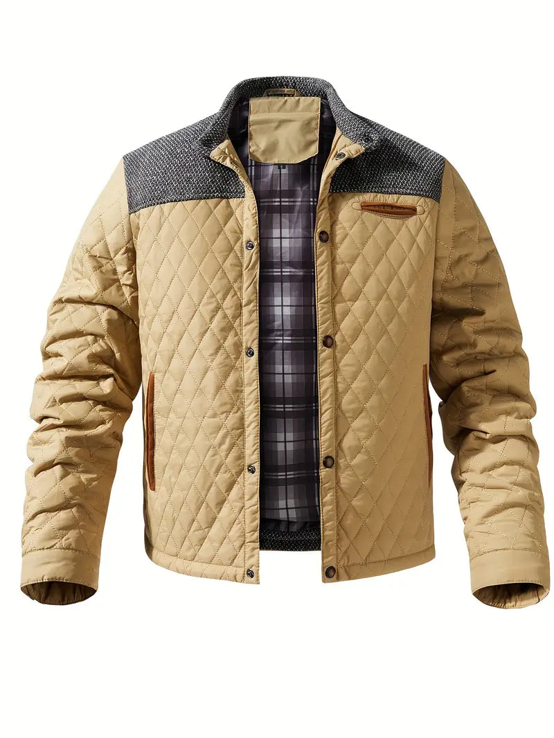 Wattierte herrenjacke mit stehkragen - Keith