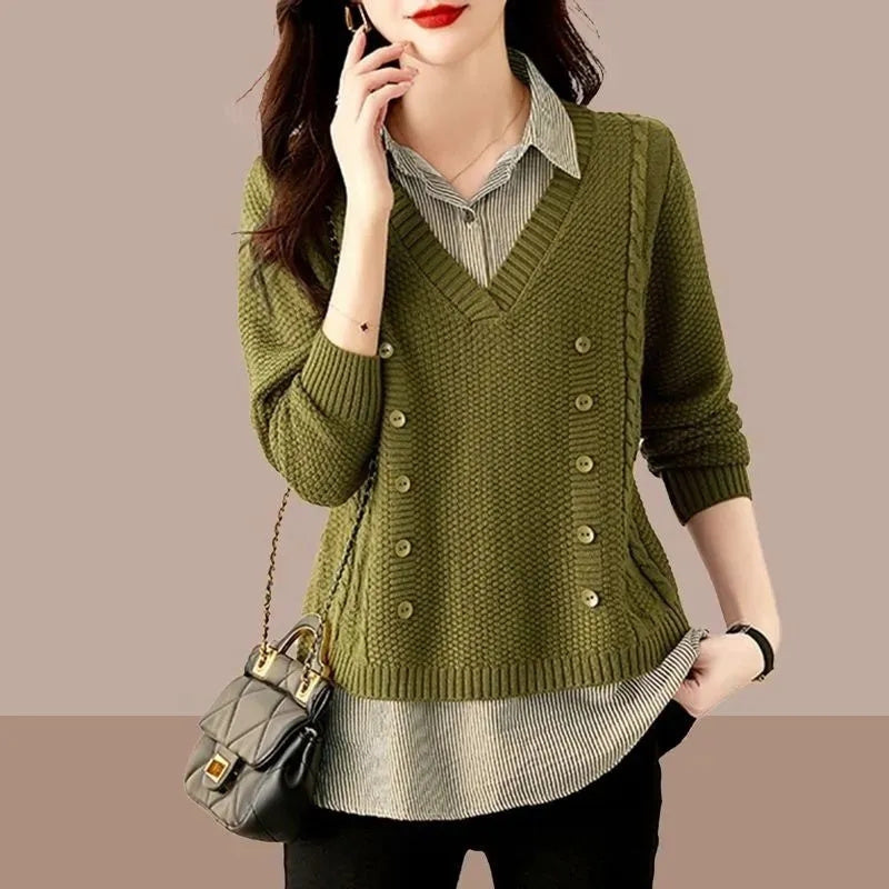 Loris | Zweiteiliger Strickpullover für Frauen