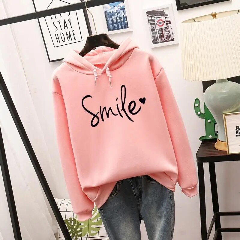 Karin - Fröhliches Lächeln Hoodie für Frauen