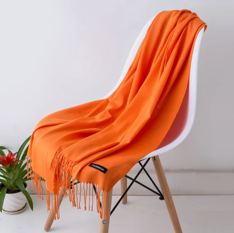Damen Schal mit Quasten – Eleganter Pashmina-Stil
