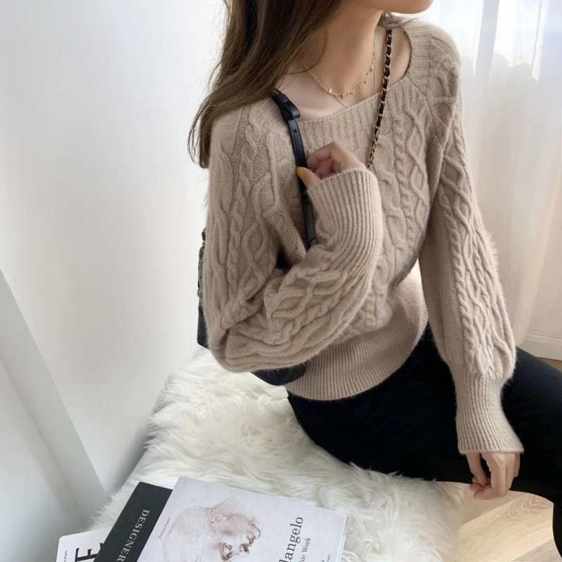Luna - Pullover mit quadratischem Kragen