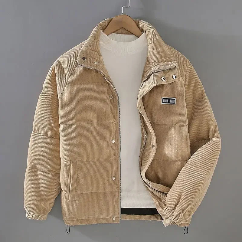 Herren Cordstoff Steppjacke - Warm und Stylisch