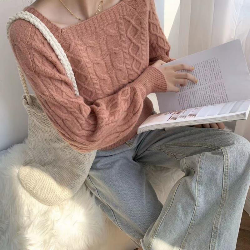 Luna - Pullover mit quadratischem Kragen