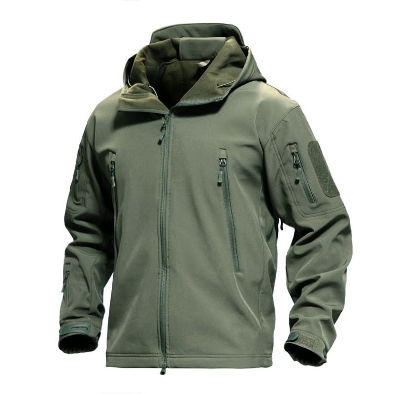David - Lässige Winter Wind und Wasserdichte Army Jacke für Herren