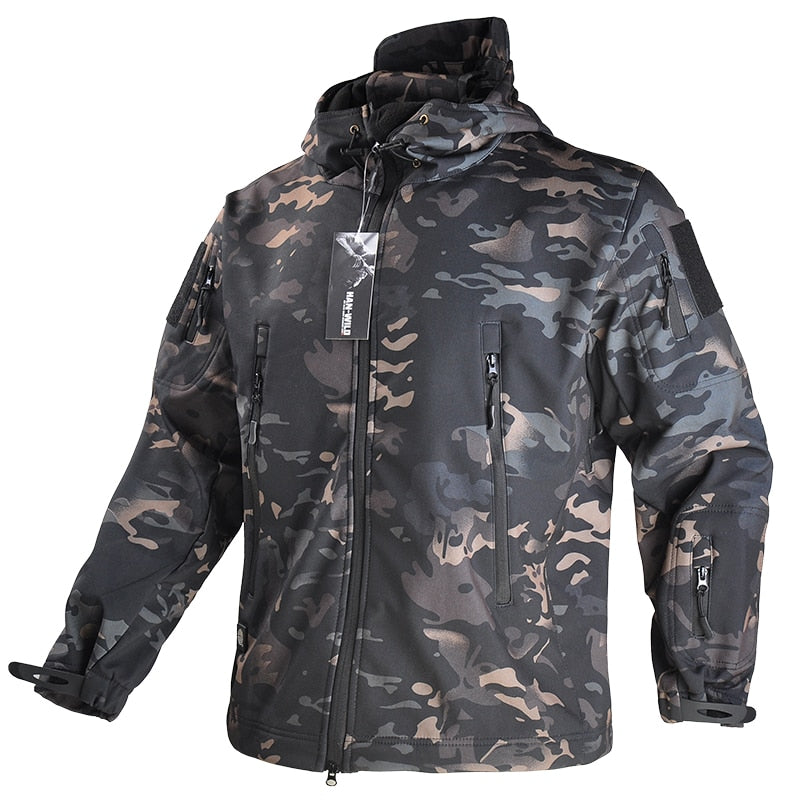 David - Lässige Winter Wind und Wasserdichte Army Jacke für Herren