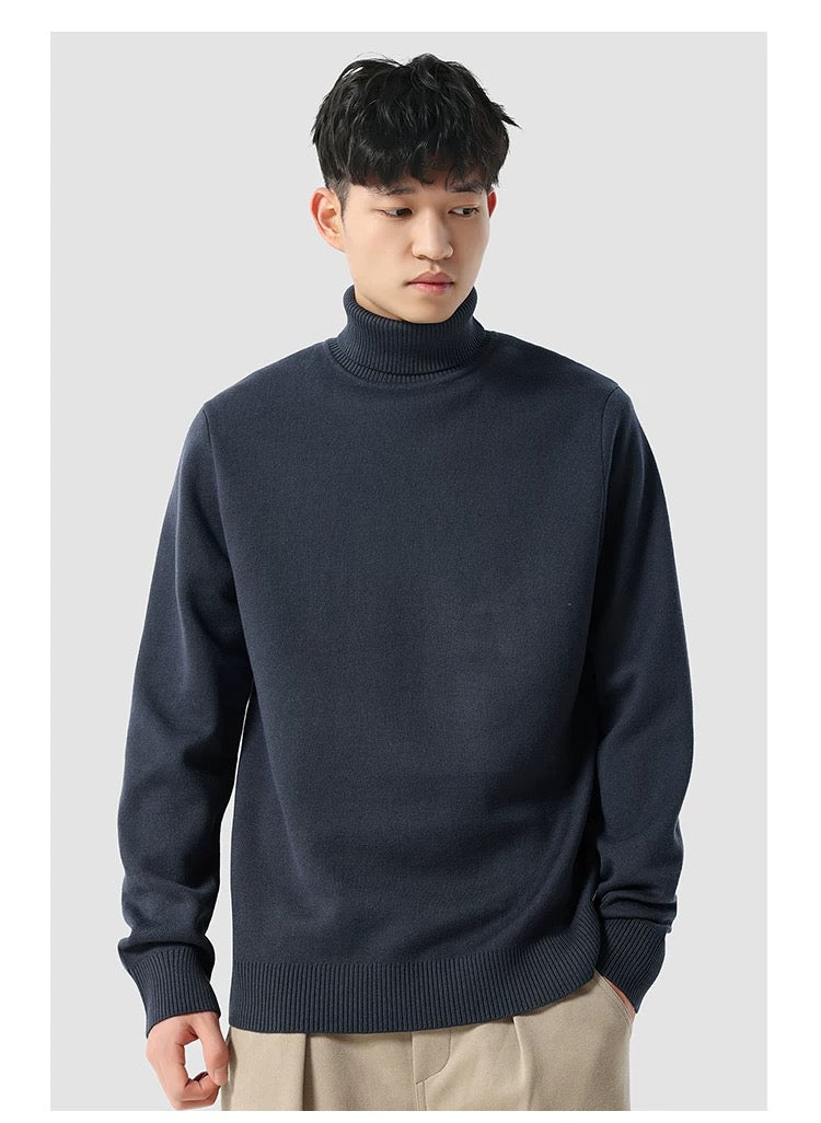 Klassischer Herren Rollkragenpullover – Weicher Winterpullover mit Zeitlosem Design