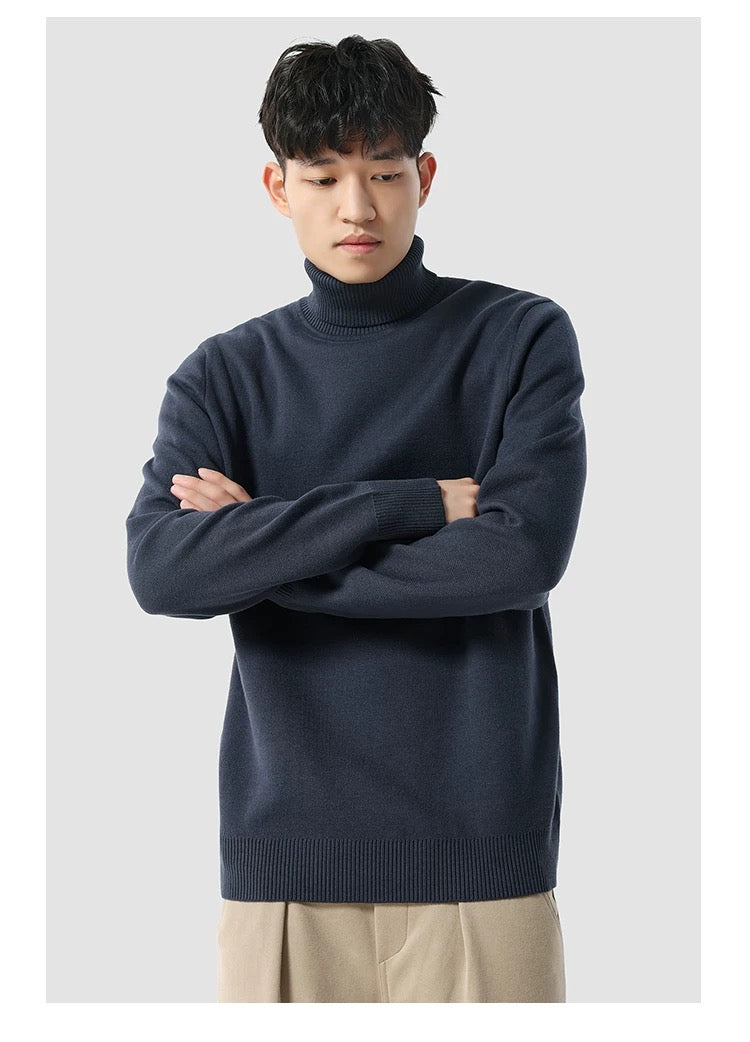 Klassischer Herren Rollkragenpullover – Weicher Winterpullover mit Zeitlosem Design