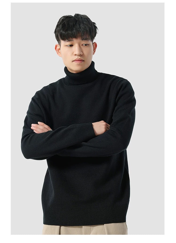 Klassischer Herren Rollkragenpullover – Weicher Winterpullover mit Zeitlosem Design