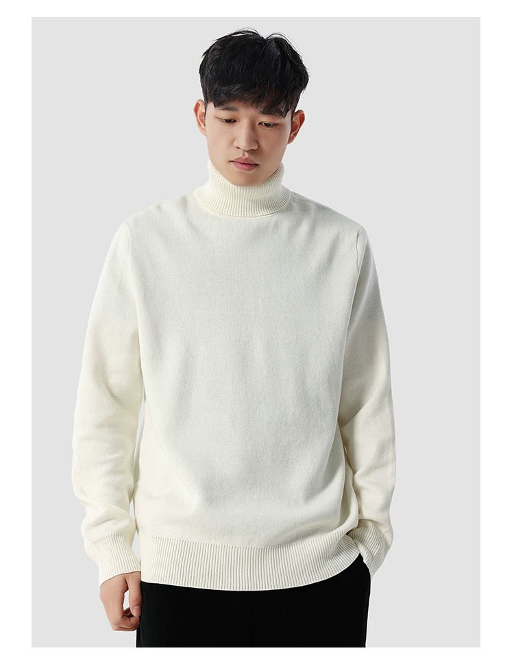 Klassischer Herren Rollkragenpullover – Weicher Winterpullover mit Zeitlosem Design