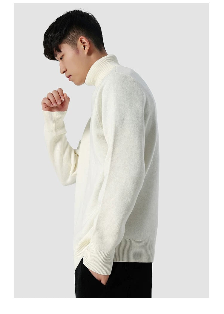 Klassischer Herren Rollkragenpullover – Weicher Winterpullover mit Zeitlosem Design