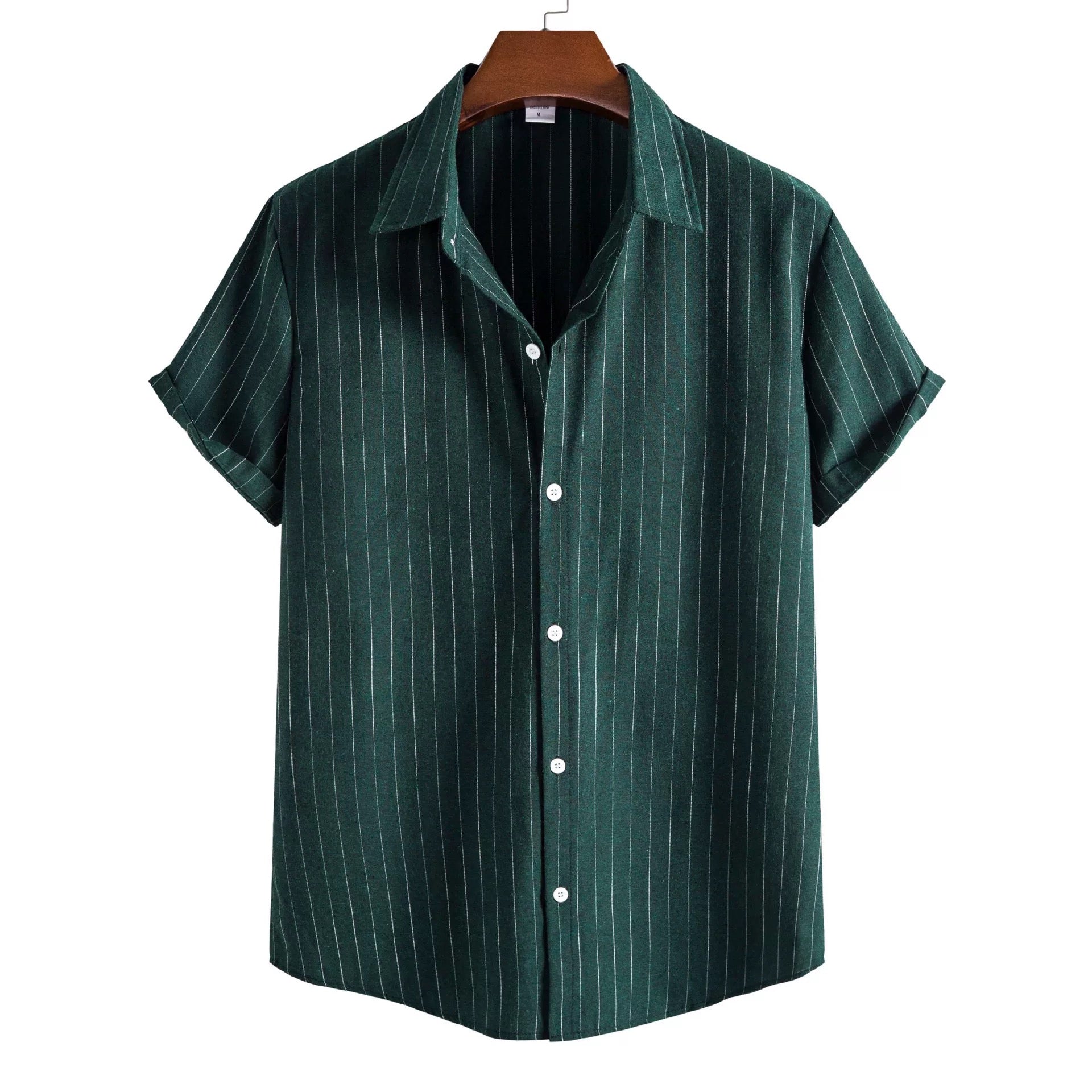 Kurzärmeliges Herren Hemd – Elegantes Nadelstreifen Shirt für Büro & Freizeit
