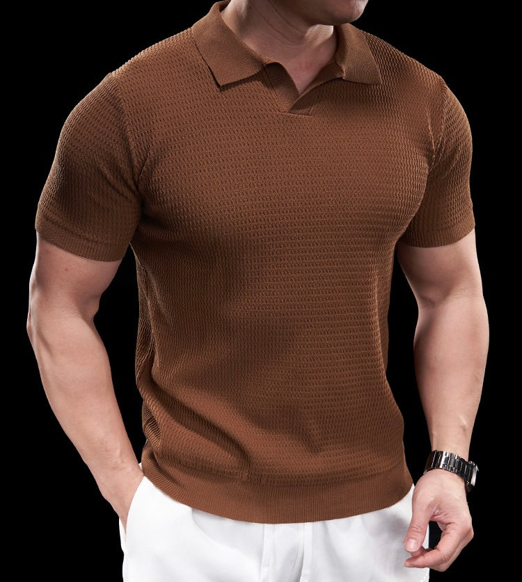 Riccardo Herren Polo Shirt – Elegantes Strick-Poloshirt für Freizeit und Business