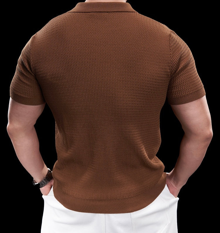 Riccardo Herren Polo Shirt – Elegantes Strick-Poloshirt für Freizeit und Business