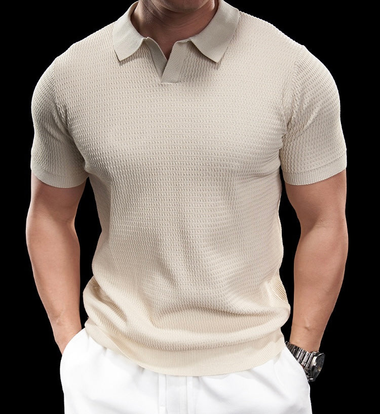 Riccardo Herren Polo Shirt – Elegantes Strick-Poloshirt für Freizeit und Business