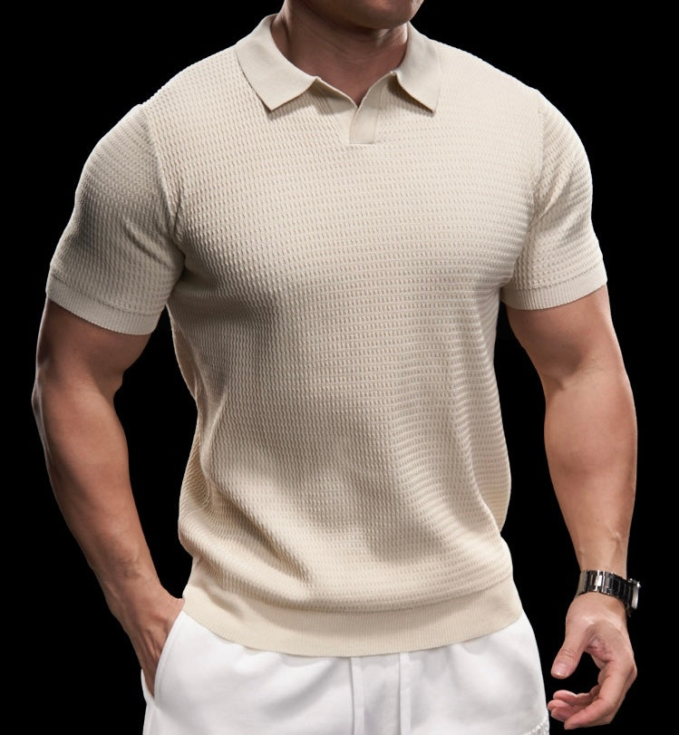 Riccardo Herren Polo Shirt – Elegantes Strick-Poloshirt für Freizeit und Business
