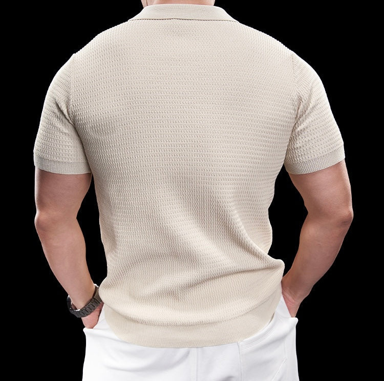 Riccardo Herren Polo Shirt – Elegantes Strick-Poloshirt für Freizeit und Business