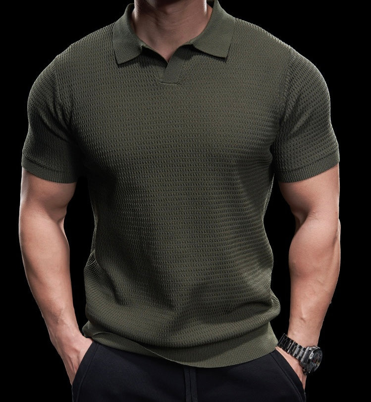 Riccardo Herren Polo Shirt – Elegantes Strick-Poloshirt für Freizeit und Business