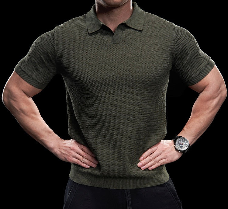 Riccardo Herren Polo Shirt – Elegantes Strick-Poloshirt für Freizeit und Business