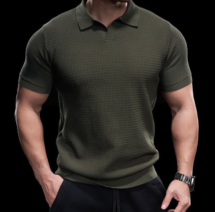 Riccardo Herren Polo Shirt – Elegantes Strick-Poloshirt für Freizeit und Business