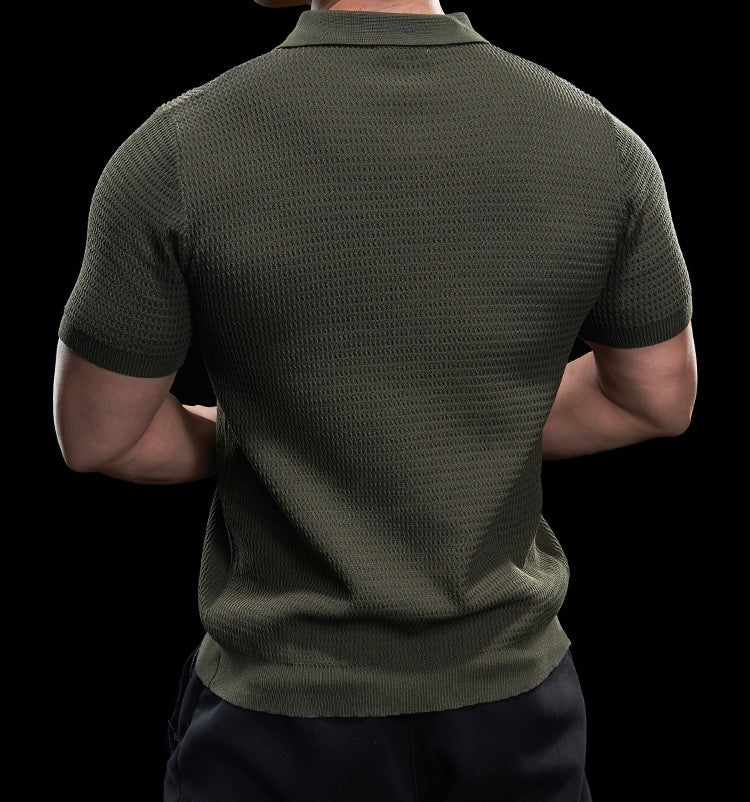 Riccardo Herren Polo Shirt – Elegantes Strick-Poloshirt für Freizeit und Business