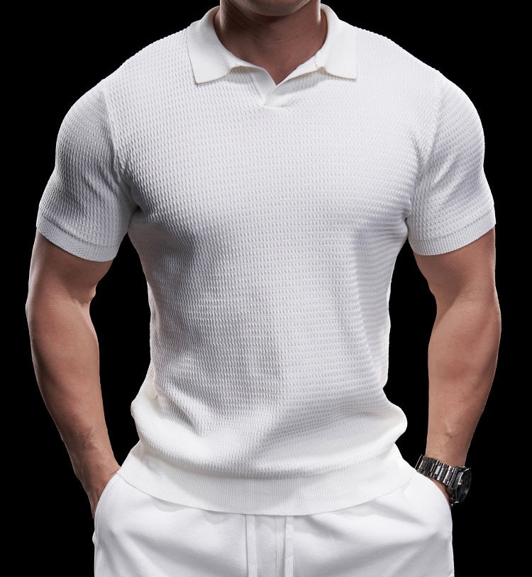 Riccardo Herren Polo Shirt – Elegantes Strick-Poloshirt für Freizeit und Business