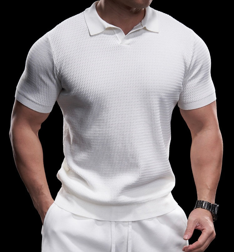 Riccardo Herren Polo Shirt – Elegantes Strick-Poloshirt für Freizeit und Business