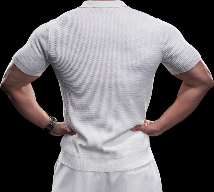 Riccardo Herren Polo Shirt – Elegantes Strick-Poloshirt für Freizeit und Business