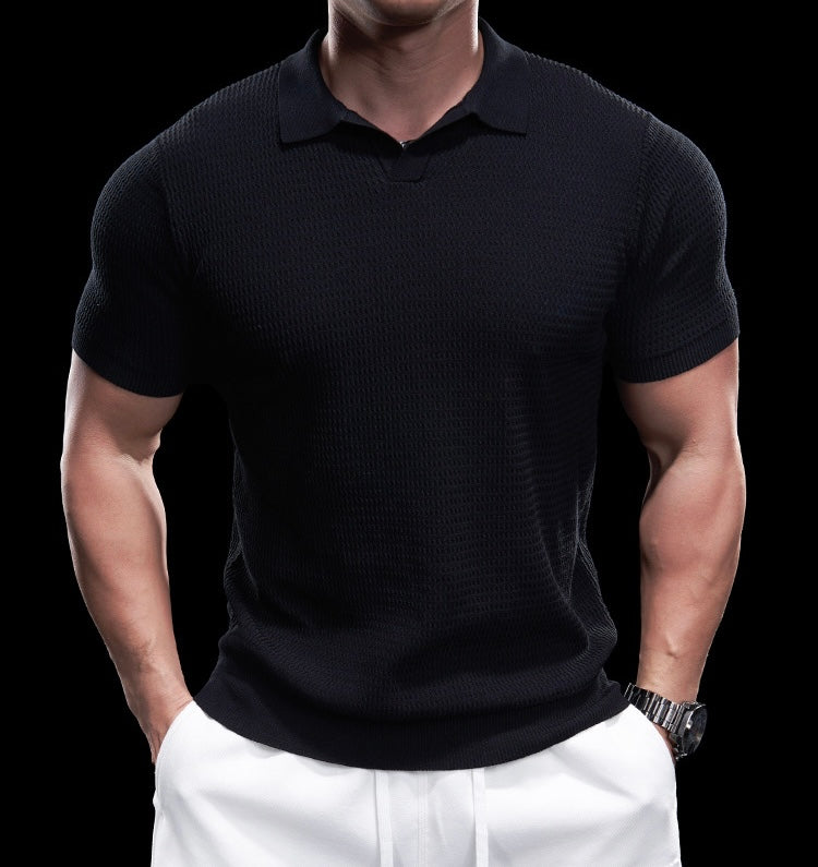 Riccardo Herren Polo Shirt – Elegantes Strick-Poloshirt für Freizeit und Business