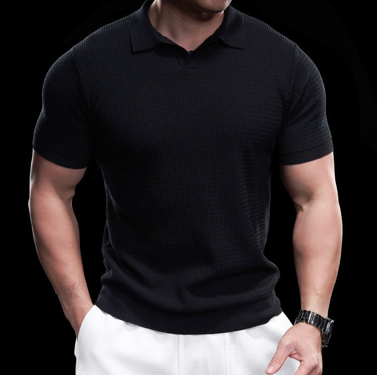 Riccardo Herren Polo Shirt – Elegantes Strick-Poloshirt für Freizeit und Business