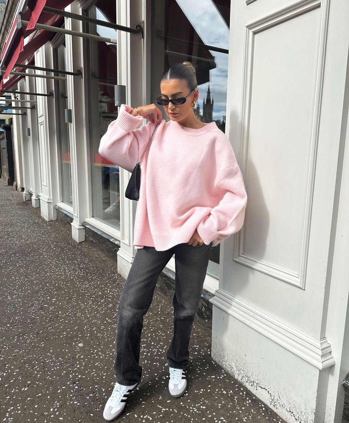 Nikola | Gemütlicher Oversized-Pinker Pullover für Damen