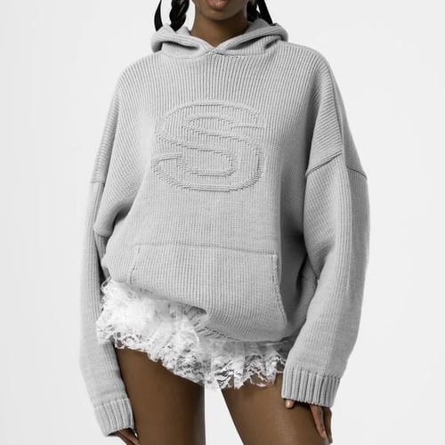 Affe| Hochwertiger Gestrickter Streetwear-Hoodie